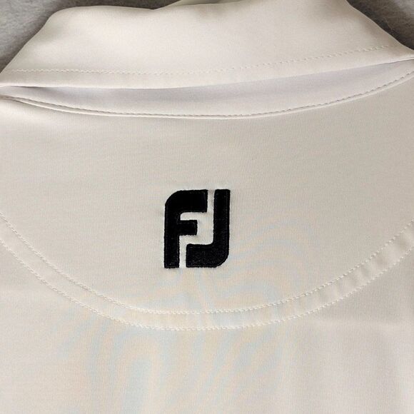 FootJoy FJ Polo Shirt Mens XL Blue Performance Short Sleeve Golfer Logo Outdoor - Picture 7 of 11